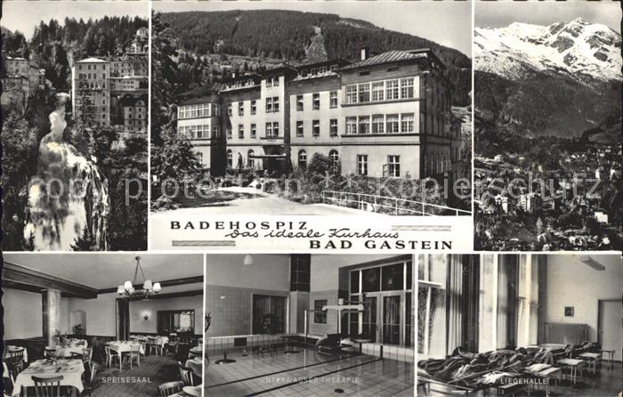 Bad Gastein Badehospiz Speisesaal Unterwasser Therapie