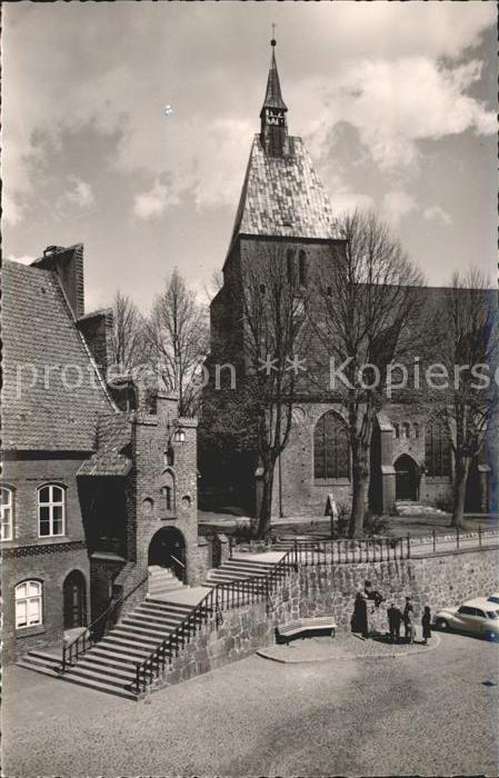 Moelln Lauenburg St Nicolai Kirche Rathaustreppe Gerichtslaube