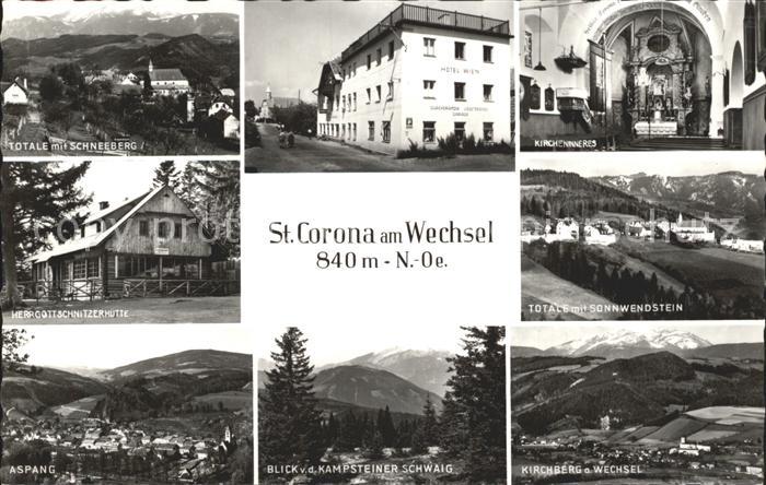 St Corona Wechsel Schneeberg Aspang Kirchberg Sonnwendstein Kirche Inneres