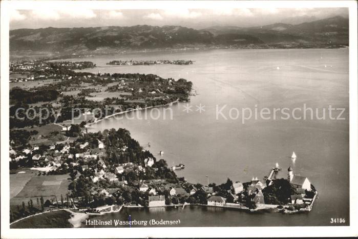 Wasserburg Bodensee Fliegeraufnahme