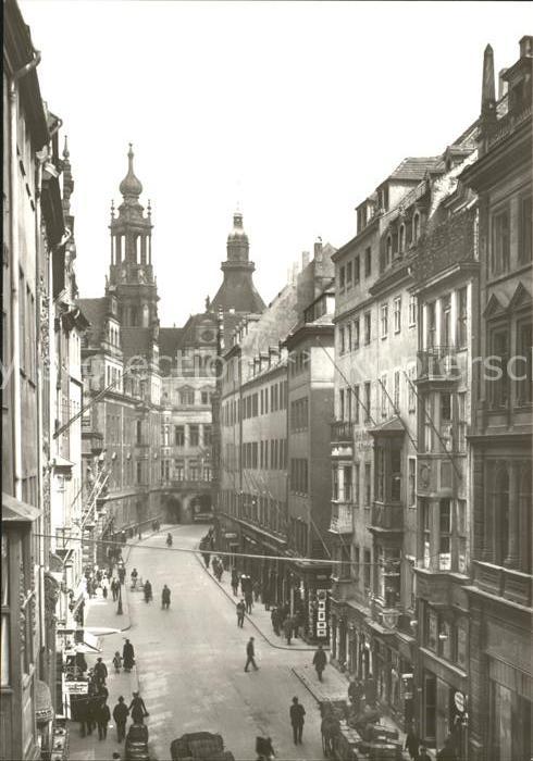 DRESDEN Elbe Schlossstrasse Sporergasse Georgentor