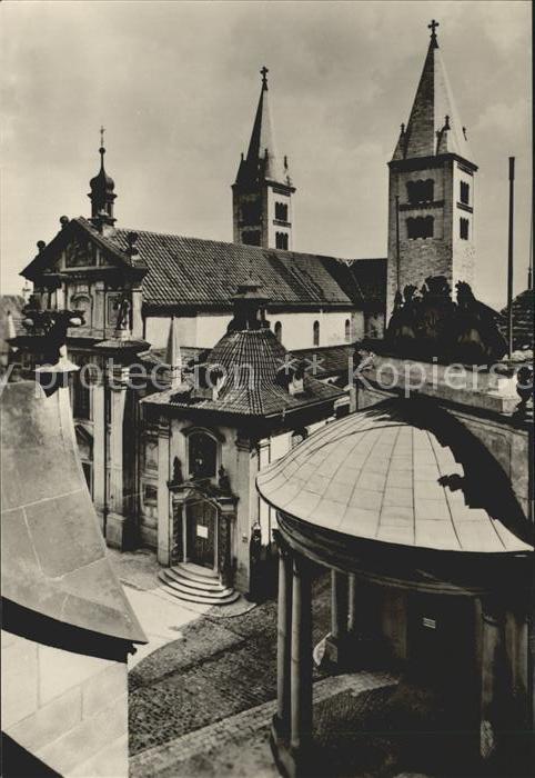 Praha Prahy Prague Burg Tuerme Georgskirche