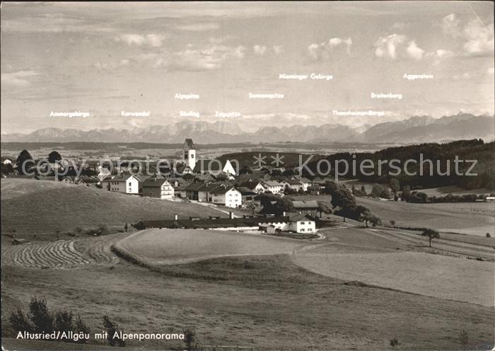 Altusried Alpenpanorama Ammergebirge Alpspitze Zugspitze