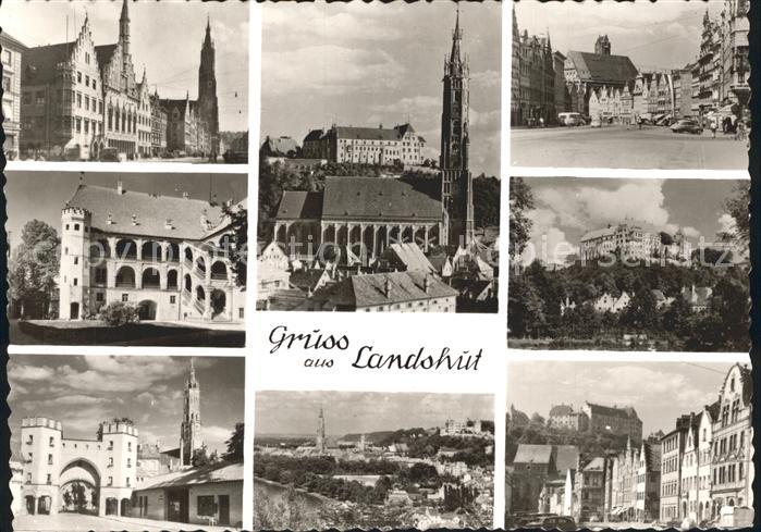Landshut Isar Kirche Marktplatz Tor