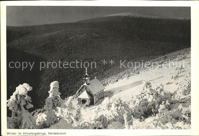 Altvatergebirge Heidebruennl Kapelle