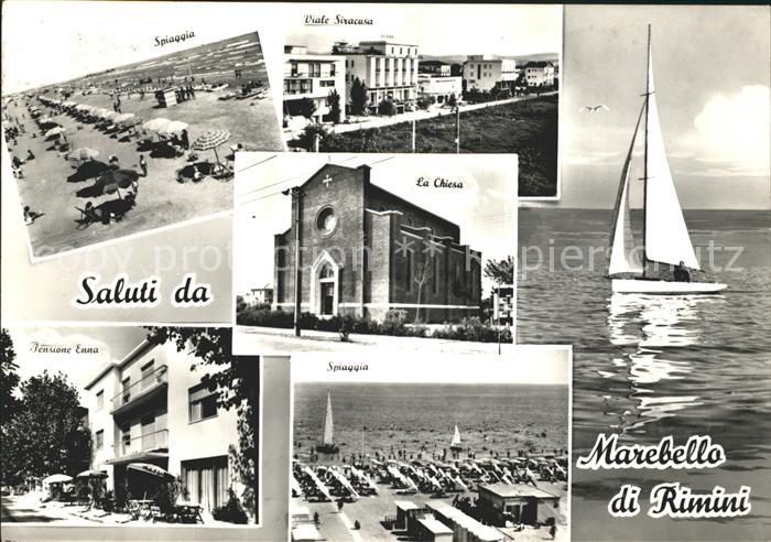 Marebello Rimini Chiesa Spiaggia Pensione Enna