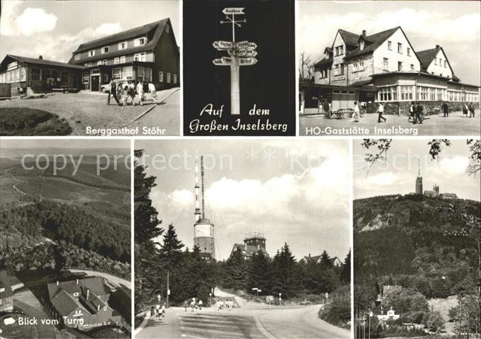 Grosser Inselsberg HO Gaststaette Berggasthof Stoehr