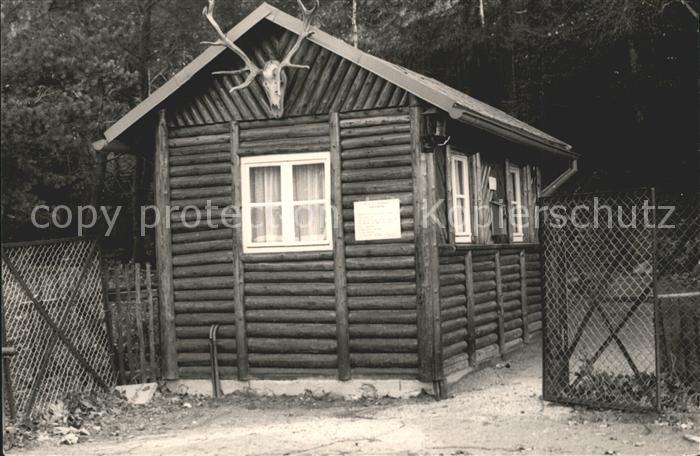 Waschleithe Natur- Wildpark Eingang Blockhaus