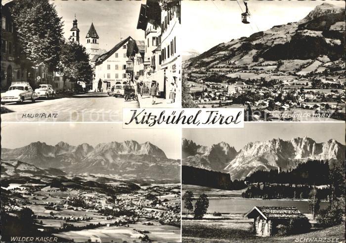 Kitzbuehel Tirol Kitzbuehlerhorn Schwarzsee Wilder Kaiser Hauptplatz Luftseilbah