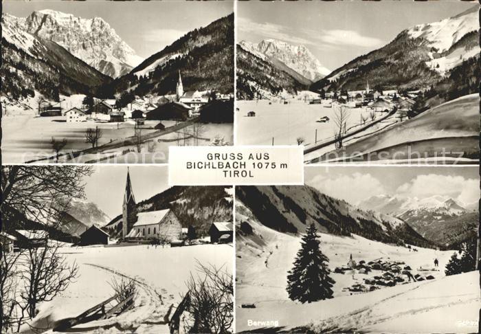 Bichlbach Berwang Kirche Skispuren