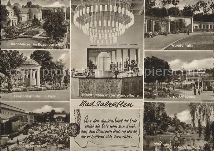 Bad Salzuflen Kurparkeingang Wandelhalle Ententeich Trinkbrunnen