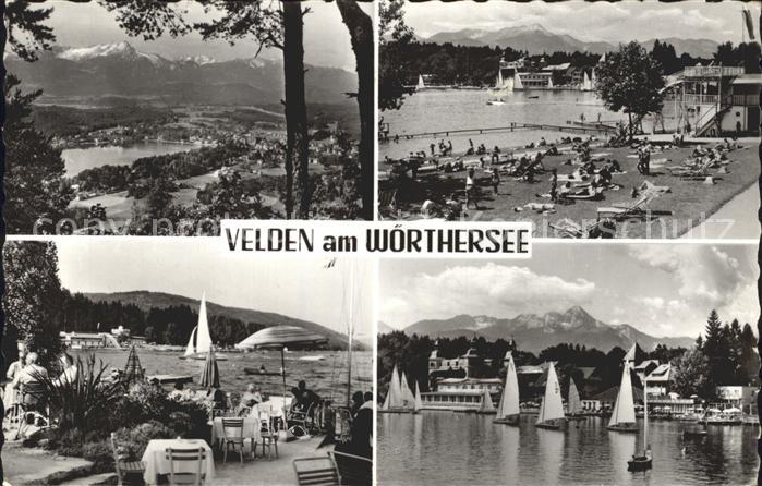 Velden Woerthersee Segelboot Strand