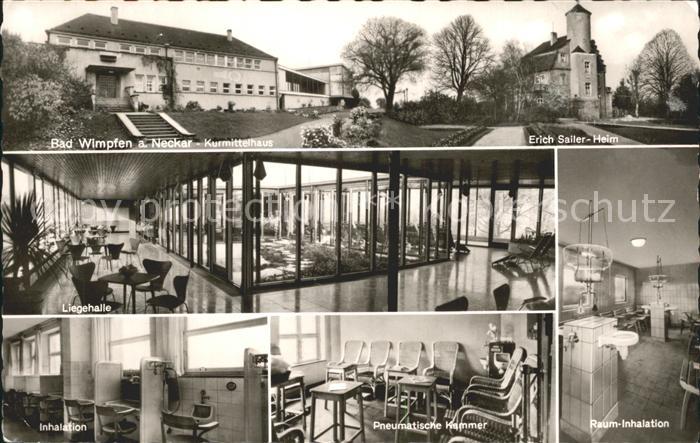 Bad Wimpfen Kurmittelhaus Erich Sailer Heim Raum Inhalation Liegehalle