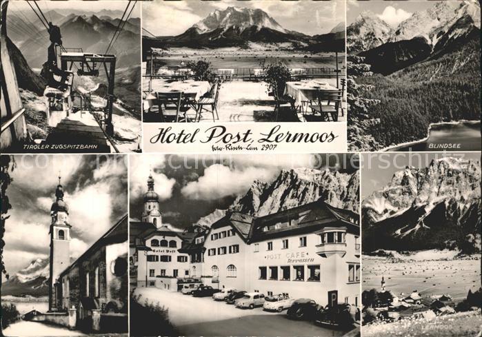 Lermoos Tirol Hotel Post Tiroler Zugspitzbahn Blindsee