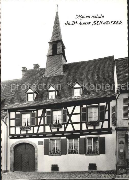 Kaysersberg Haut Rhin Maison natale de Dr Albert Schweitzer