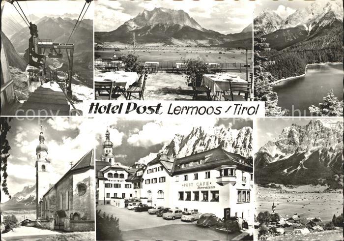 Lermoos Tirol Hotel Post Luftseilbahn Kirche Terrasse