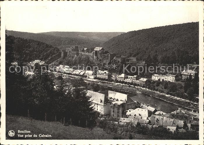 Bouillon Wallonne Vue prise du Calvaire