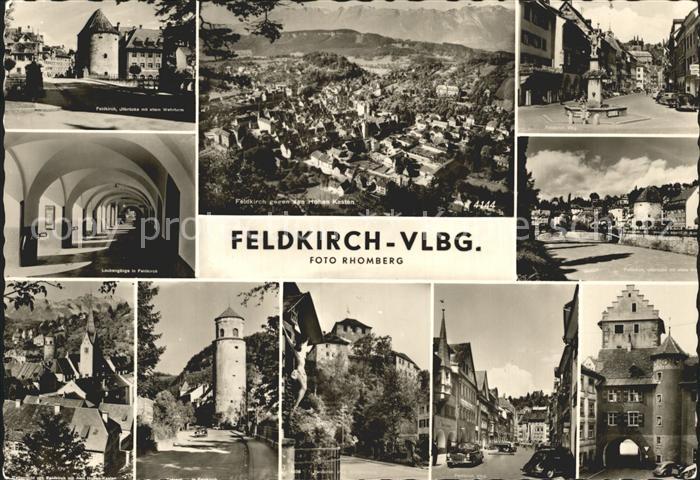 Feldkirch Vorarlberg Wehrturm Laubengaenge Tor