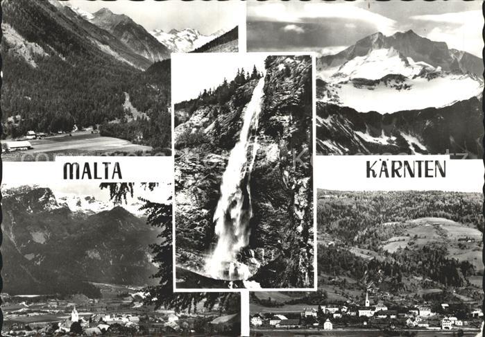 Malta Kaernten Wasserfall Ortsansichten