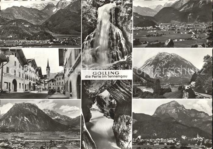 Golling Salzach Dachstein Wasserfall St Nikolaus Marktstrasse