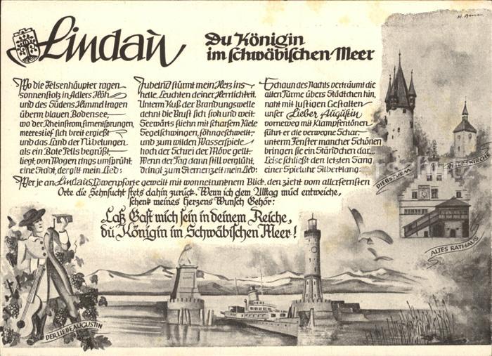 Lindau Bodensee Siebsturm Peterskirche Altes Rathaus