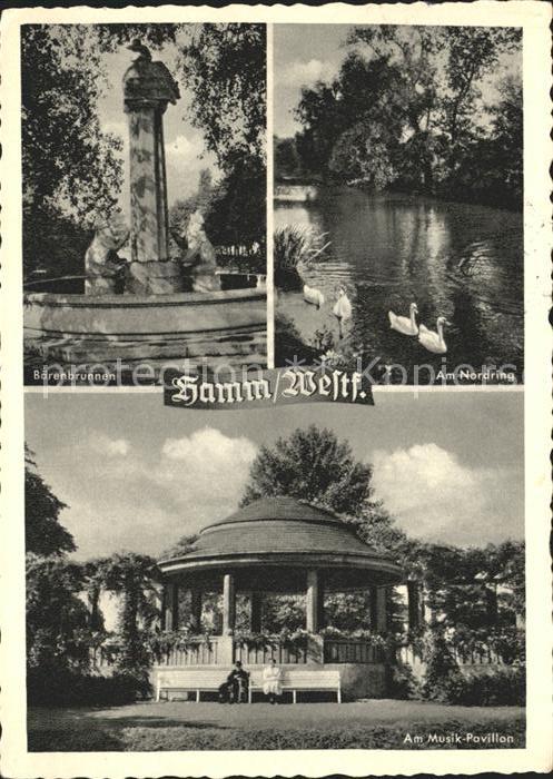 Hamm Westfalen Nordring Musik Pavillon Baerenbrunnen