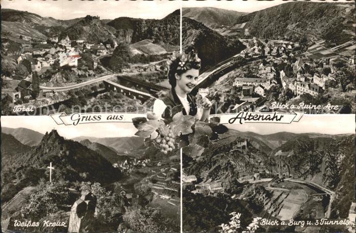 Altenahr Total Ruine Are Weisses Kreuz Burg und Tunnels