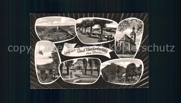 Bad Niederbreisig Total Strassenpartie Kirche Sessellift Kurhaus