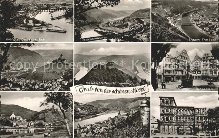 Koblenz Rhein Deutsches Eck Traben Trarbach Cochem Moselschleifen Bernkastel Bei
