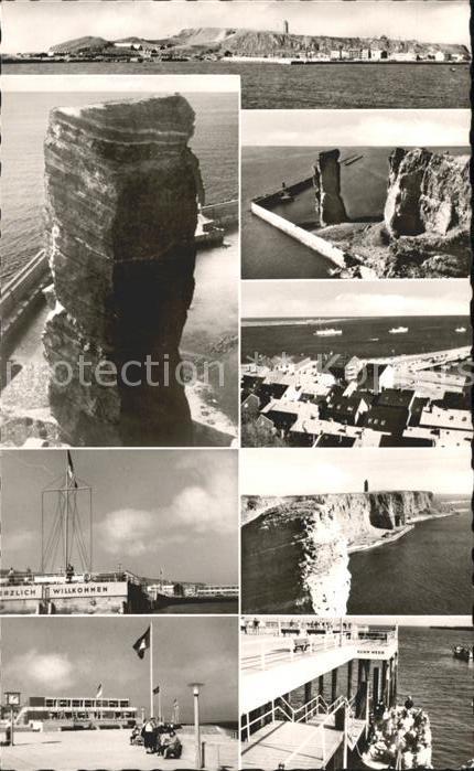 HELGOLAND Insel Schleswig-Holstein Inselblick Lange Anna Fliegeraufnahme Faehre