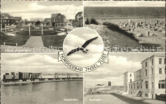 Insel Juist Bahnhof Duenen Strand See Inselbahn Kurhaus