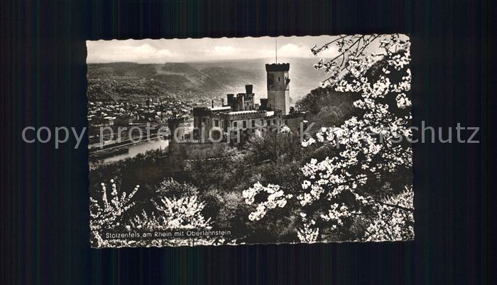 Stolzenfels Burg Stolzenfels am Rhein mit Oberlahnstein
