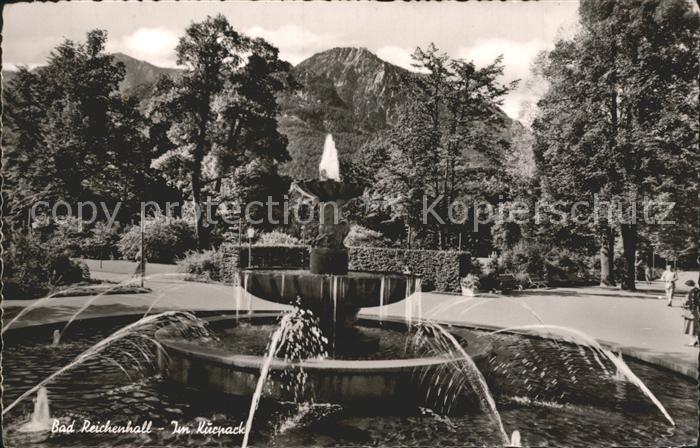 Bad Reichenhall Springbrunnen im Kurpark