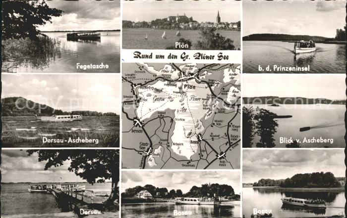 Ploen See Fegetasche Ploen Prinzeninsel Dersau Ascheberg Bosau Fahrgastschiff