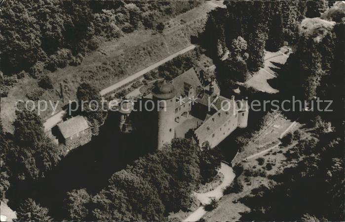 Spessart Region Schloss Mospelbrunn Fliegeraufnahme