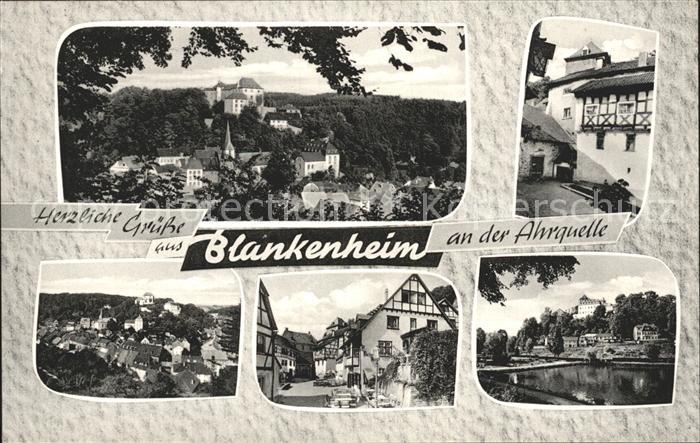Blankenheim Eifel Total mit Burg Dorfpartien Ahrquelle