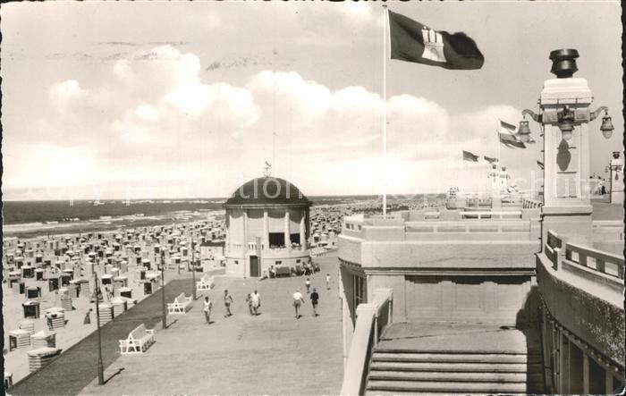 BORKUM Nordseebad Niedersachsen Strand Promenade