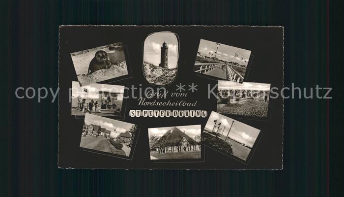 St Peter-Ording Seehund Leuchtturm Seebruecke Strandpartie Dorfmotive