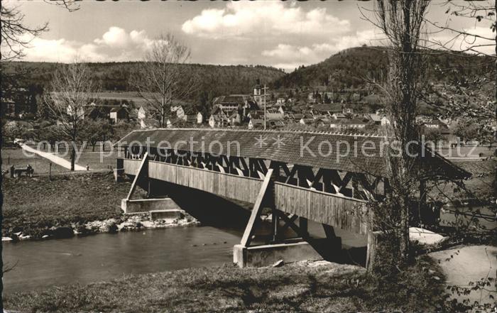 Tiengen Waldshut Holzbruecke an der Wutach