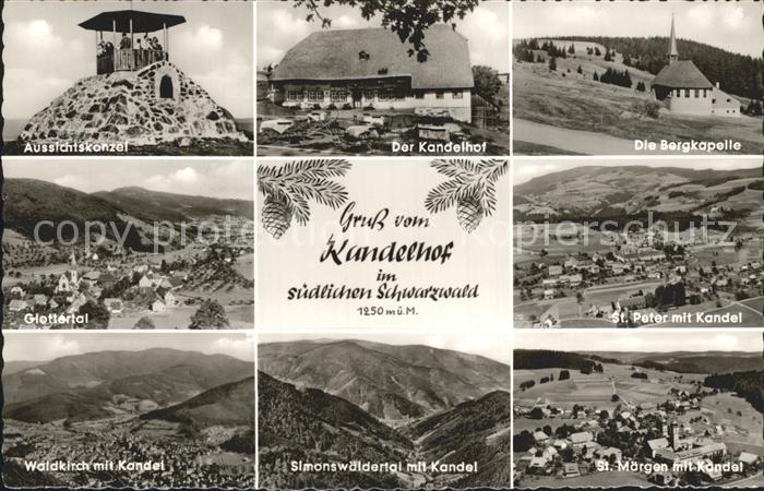 Kandel Waldkirch Breisgau Aussichtskanzel Kandelhof Bergkapelle Glottertal St Pe