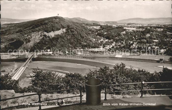 Porta Westfalica Blick vom Kaiser Wilhelm Denkmal
