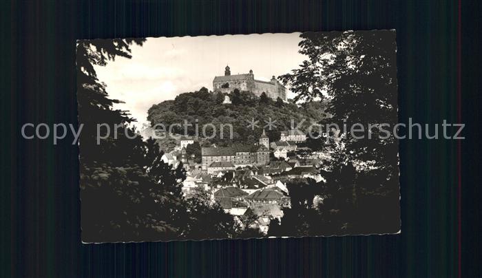 Kulmbach Bayern mit Plassenburg