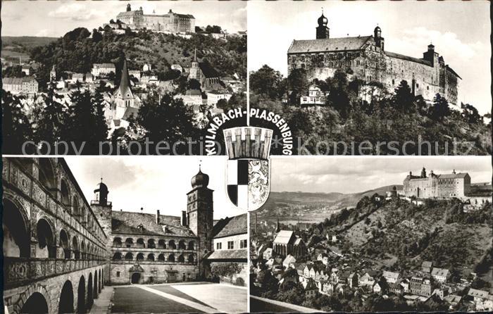 Kulmbach Bayern mit Plassenburg Teilansichten