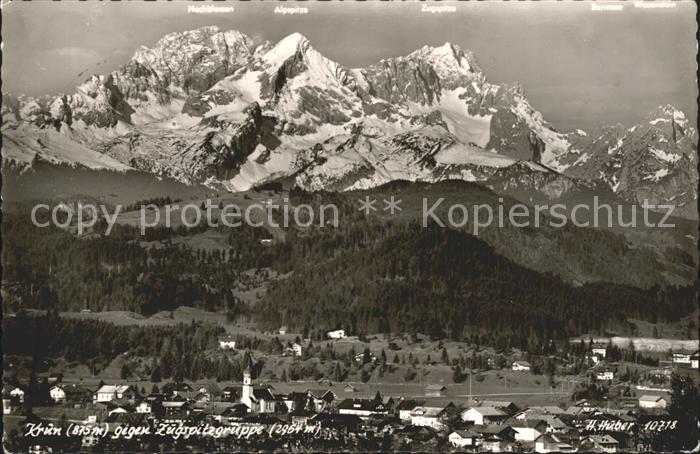 Kruen mit Zugspitzgruppe