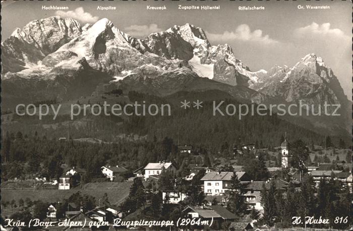 Kruen mit Zugspitzgruppe