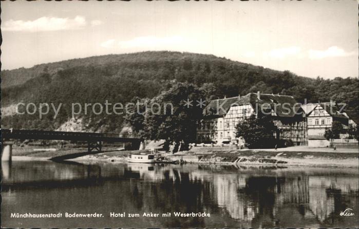Bodenwerder Hotel zum Anker mit Weserbruecke