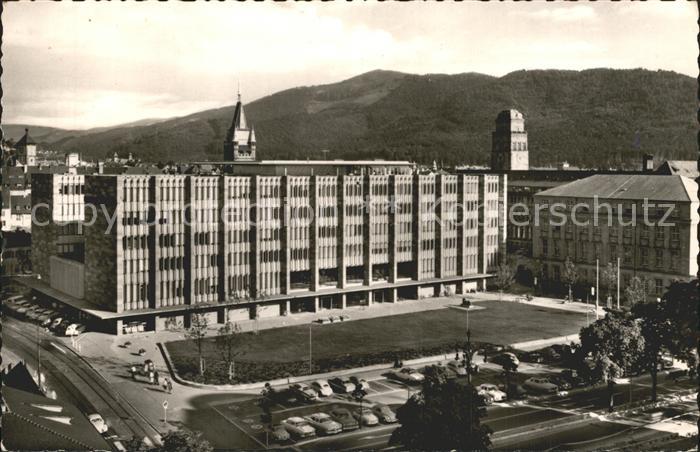 Freiburg Breisgau Universitaet mit neuem Kollegiengebaeude