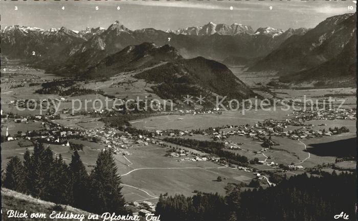 Pfronten Ostallgaeu Bayern Blick vom Edelsberg ins Pfrontner Tal