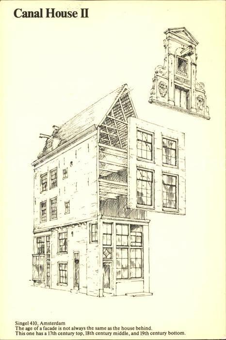 Amsterdam Niederlande Canal House II Zeichnung