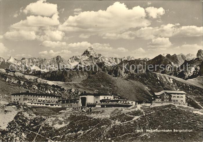 Nebelhornbahn Bergstation Berghotel Hoefatsblick Edmund Probst Haus